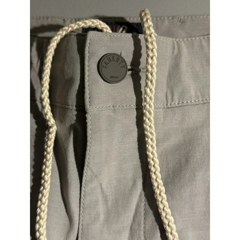 Faherty Grey Shorts All Day Size 31 Men's Casual Chino